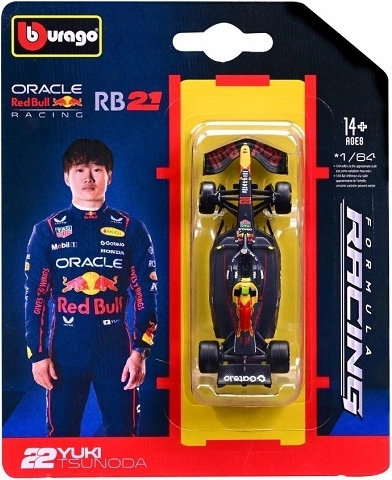 Modèle F1 Bburago 1:64 Oracle Red Bull Racing RB21 2025 – Yuki Tsunoda