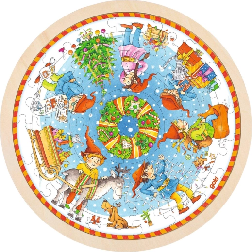 Puzzle de Noël en bois x-mas - 1 pièce