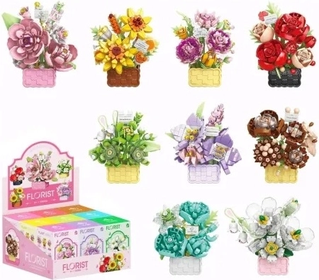 Kit de construction créatif fleurs
