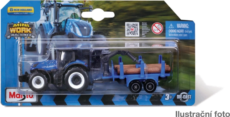 Maisto mini engins de chantier et tracteurs avec remorques – assortiment sous blister