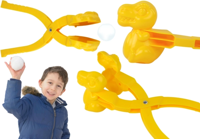 Moule à neige – fabricant de boules de neige dinosaure, jaune
