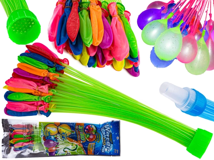 Set de ballons d’eau auto-obturants avec adaptateur de remplissage (37 pcs)