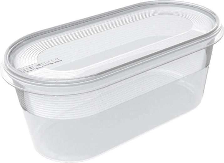 Boîte ovale HELSINKI 0,8 l avec couvercle