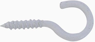 Œillet ouvert à vis 40 mm blanc (50 pcs)