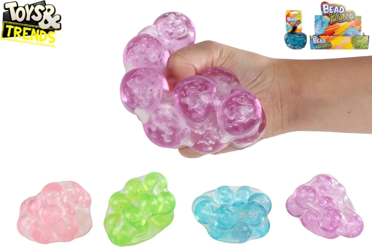 Balle antistress avec billes craquantes 9 cm TOYS&TRENDS