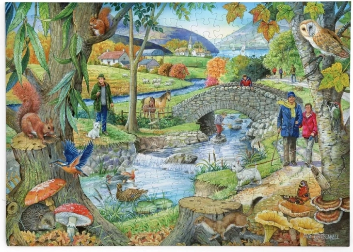 HOP Puzzle Promenade au bord de la rivière, 250 grandes pièces