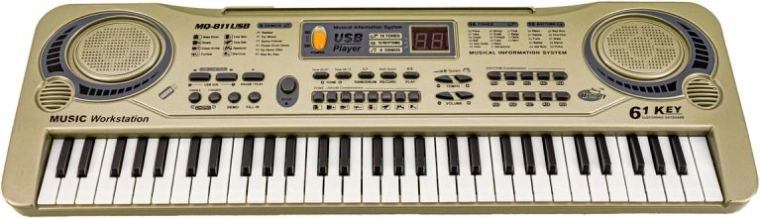 Clavier électronique MQ-811USB 61 touches avec microphone et USB - 1 pièce