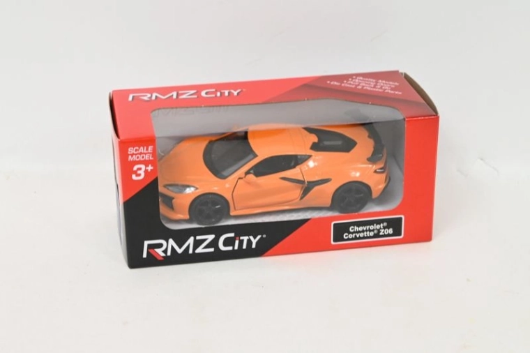 Modèle de voiture RMZ City Chevrolet Corvette Z06 2023 jaune 1:37