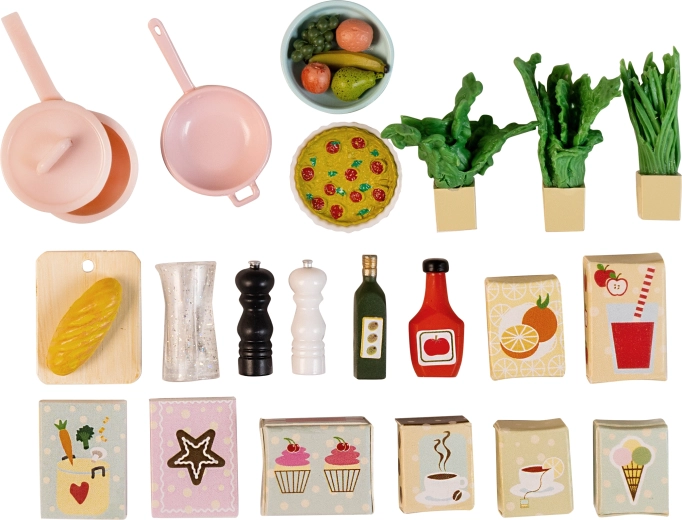 Accessoires de cuisine et aliments Lundby pour maison de poupées