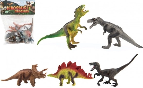 Lot de dinosaures en plastique 15–18 cm, 5 pièces
