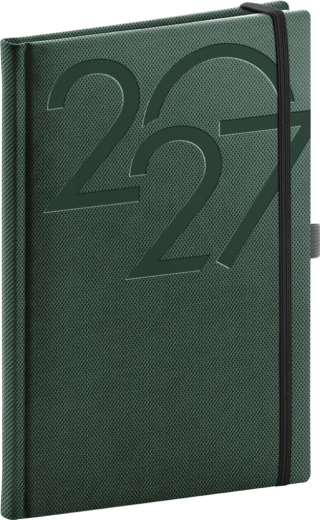 Agenda hebdomadaire Notique Ajax 2027 vert 15 × 21 cm