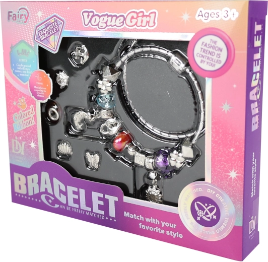 Bracelets fille avec breloques – lot de 2 pièces