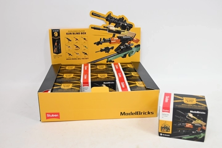 SLUBAN set de construction armes – 9 mini sets en présentoir