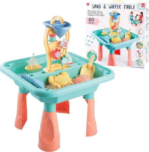 Table d’eau et de sable Playgo – set de 20 pièces