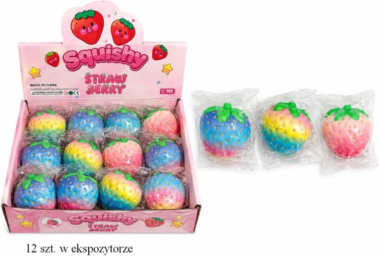 Gniotek sensoriel fraise - 1 pièce