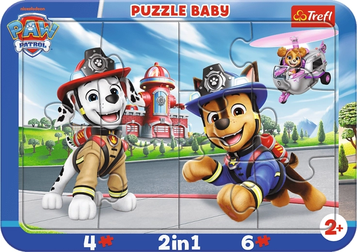 Puzzle bébé Trefl Pat’ Patrouille : les amis 2-en-1 (10 pièces)