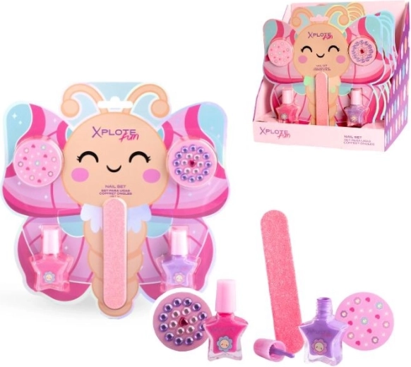 Kit de manucure papillon - 1 pièce