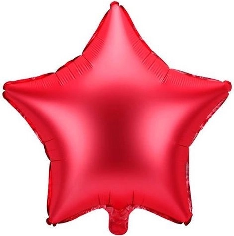 Ballon en aluminium étoile rouge 48 cm - 1 pièce