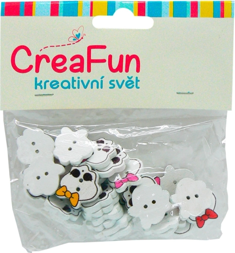 Crânes en plastique colorés 18 mm, lot de 30 pièces