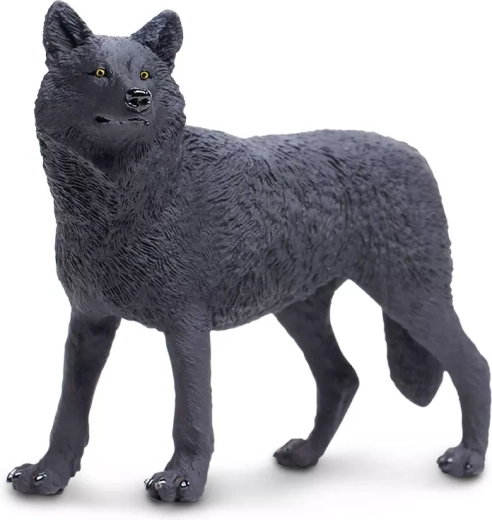 Figurine de loup noir Safari Ltd. - 1 pièce