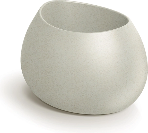 Jardinière Evolia 60 cm sable – bac moderne en plastique pour la maison et le jardin