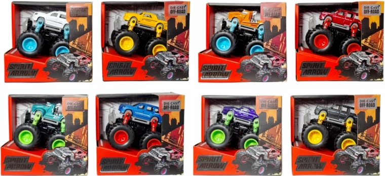 Voiture tout-terrain monster truck en métal