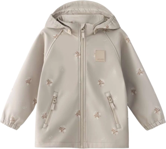 Veste softshell Leokid Lake silver cloud flower taille 92