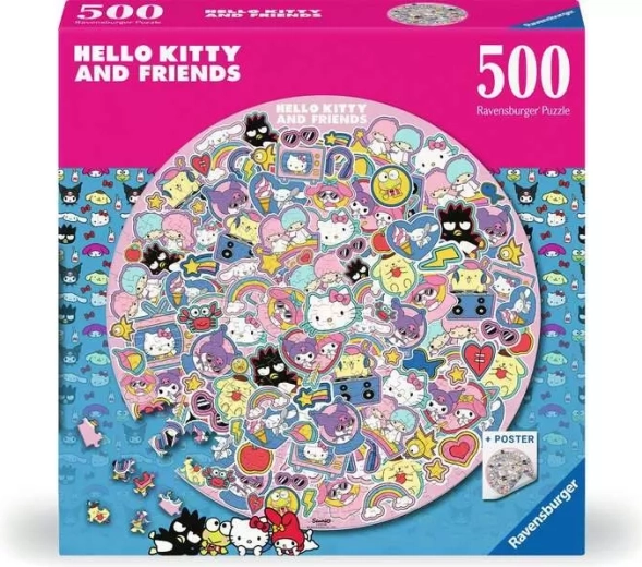 Puzzle rond Ravensburger Hello Kitty 500 pièces