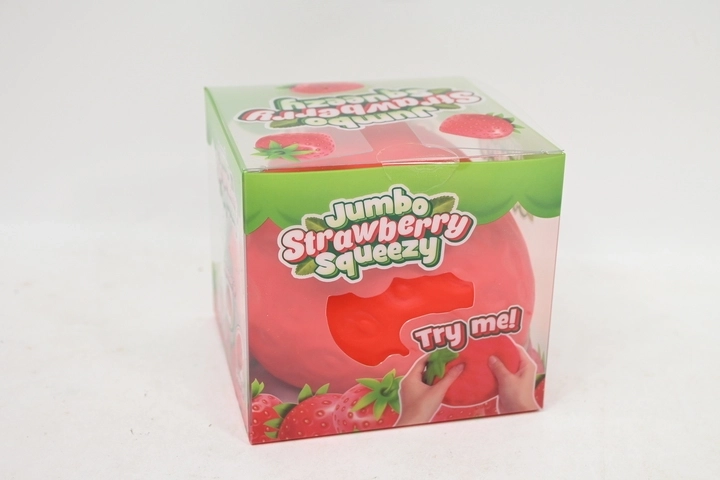 Squishy antistress à presser « gniotek » fraise jumbo 15 cm - 1 pièce