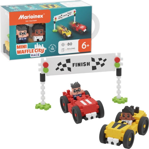 Jeu de construction Marioinex Mini Waffle City course, 80 pièces