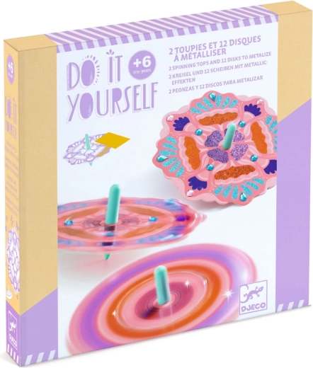 Djeco kit créatif de toupies scintillantes