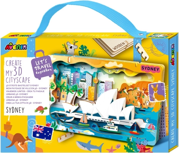Puzzle 3D en bois – paysage urbain SYDNEY