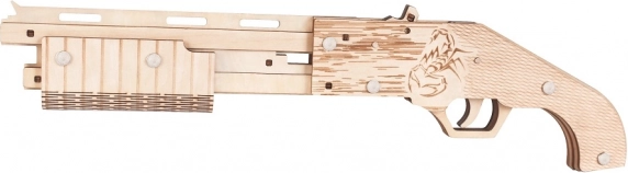 Woodcraft puzzle 3D en bois arme à élastiques Mossberg