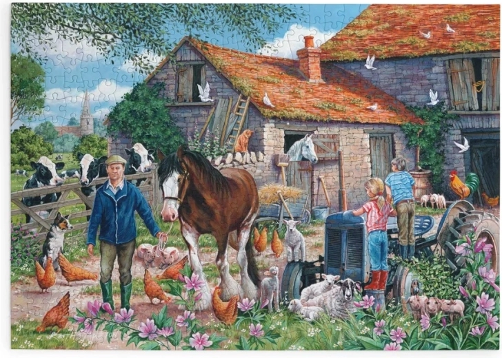 Puzzle La ferme de MacDonald avec 500 grandes pièces