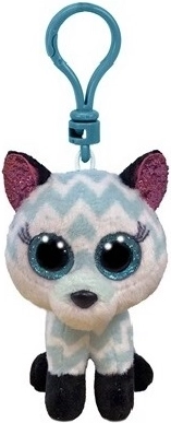 Meteor TY Beanie Boos Atlas – porte-clés en peluche renard 8,5 cm