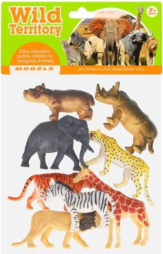 Ensemble de figurines d’animaux sauvages - 8 pièces