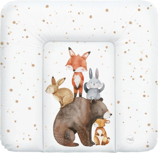Ceba Baby matelas à langer souple Basic Forest Friends 75 × 72 cm