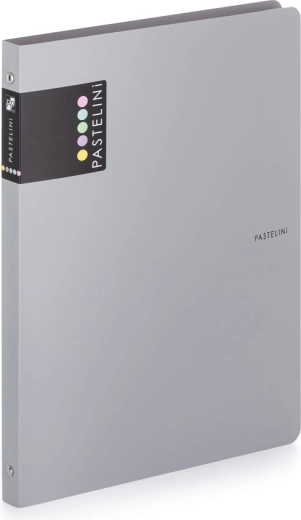 Classeur à anneaux A4 PASTELINI gris