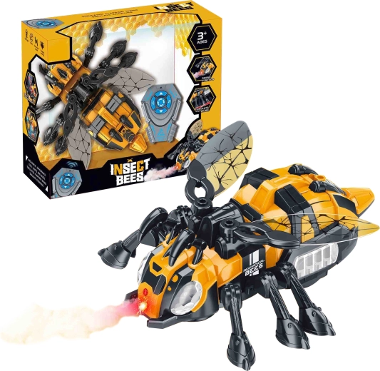 Abeille mécanique R/C avec brume d’eau et éclairage LED