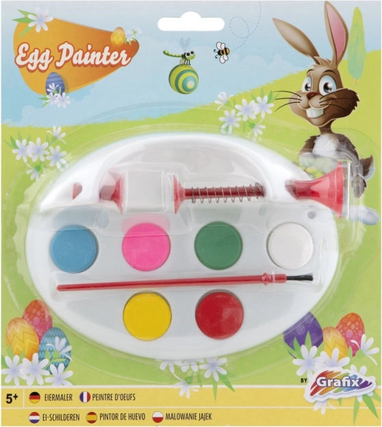 Palette pour peindre des œufs de Pâques avec support