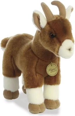 Chèvre en peluche MiYoni env. 26 cm - 1 pièce