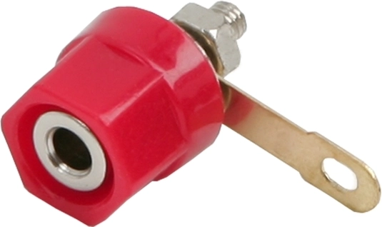 Prise banane encastrable rouge