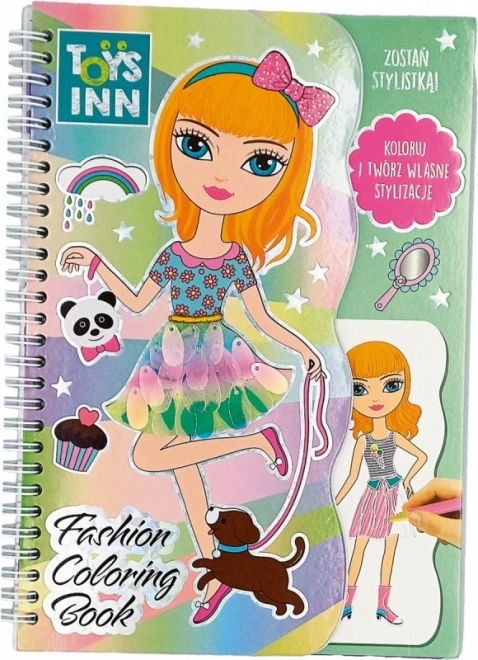 Coloriages de mode avec autocollants