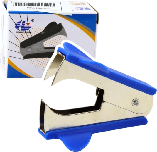 Arrache-agrafes métallique bleu