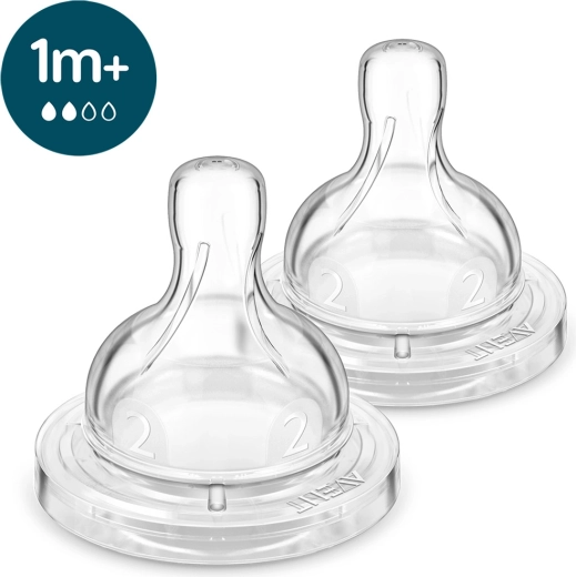 Philips Avent tétine pour biberon Anti-colic, débit lent, 1 m+, 2 pcs