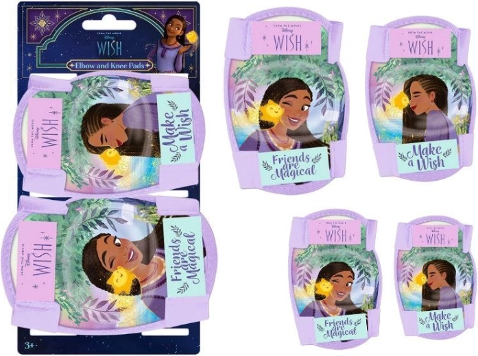 Set de protections genoux et coudes Disney Wish - 4 pcs