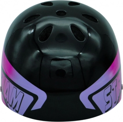 Casque Dazzler noir avec éléments bleu‑violet – taille S