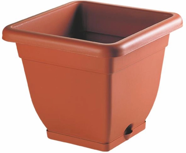 Jardinière en plastique avec soucoupe HEIDRUN Bell 40 × 40 × 34 cm