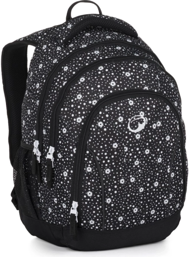 Sac à dos étudiant Bagmaster Supernova noir et blanc