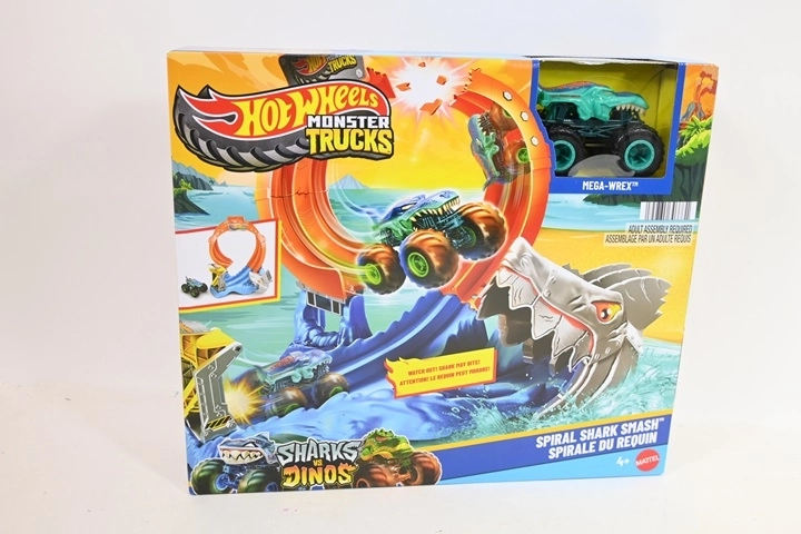 Hot Wheels Monster Trucks Boucle du requin avec véhicule Mega-Wrex